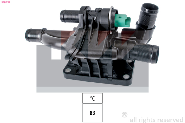 Termostat chladenia KW
